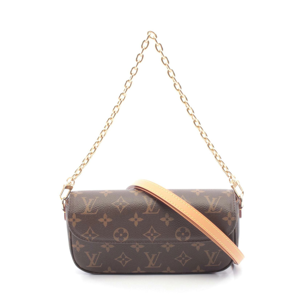 Louis Vuitton Wallet on Chain Ivy Handbag Canvas Brown